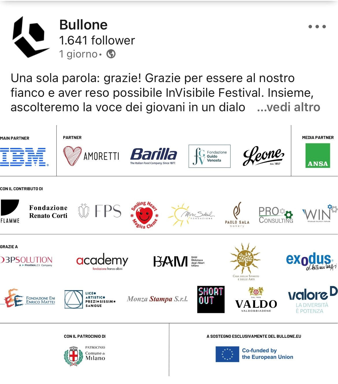 Bullone FGV ottobre 2023