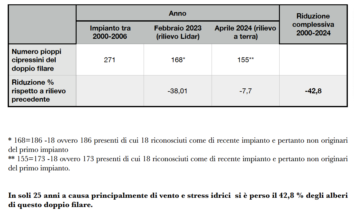 Pioppi cipressini Albiate 2000 - 2024