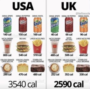 Ultraprocessati diverse formulazioni USA e UK