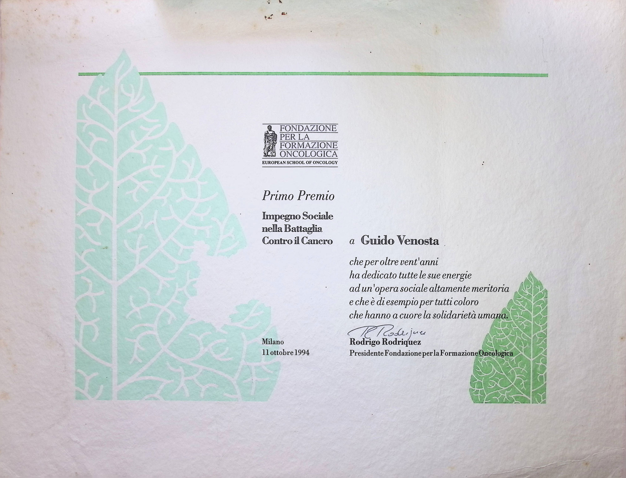 Fondazione-per-la-Formazione-Oncologica_Diploma-di-benemernza-a-Guido-Venosta,-1994